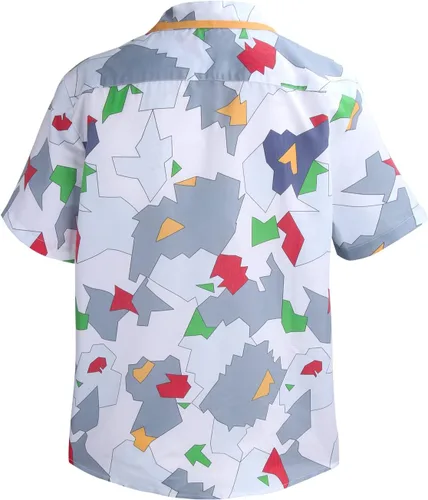 Vista 4 de Camisas de cosplay para hombre, camisa, camisetas de manga corta, camisas de playa para adultos y niños, trajes de Halloween