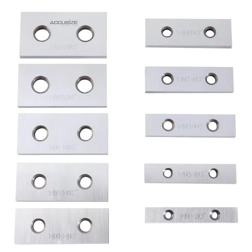 Vista 4 de Accusize Industrial Tools 1/8 '' de grosor 10 pares de juegos paralelos de precisión, 3 '' de longitud, EG10-1403