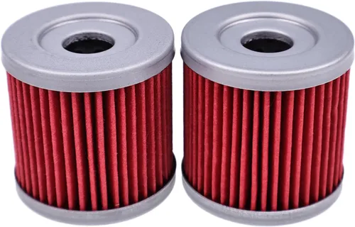 Vista 6 de IEQFUE 2 filtros de aceite 16510-29F00 HF139 3470008 10-55510-7 52010-S004 compatibles con Suzuki DRZ400 DRZ400S DRZ400E DRZ400SM LTZ400 LTR450 Kaw.