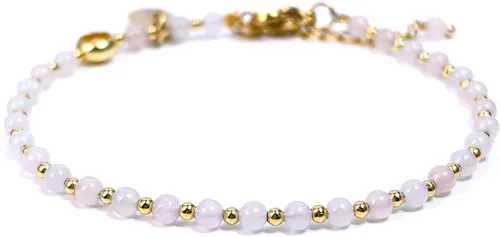Vista 11 de Morchic 3mm Natural Gemstone Beaded Bracelet for Women, Dainty Tiny Charm Jewelry, Adjustable 7.1-8.6" Ideal Birthday Holiday Gift