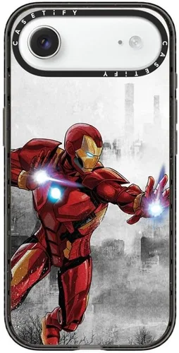 Vista 152 de CASETiFY Funda para iPhone Air, compatible con MagSafe Marvel VS CoLab Protección contra caídas de grado militar 4x de 8.2 pies Funda Capitán