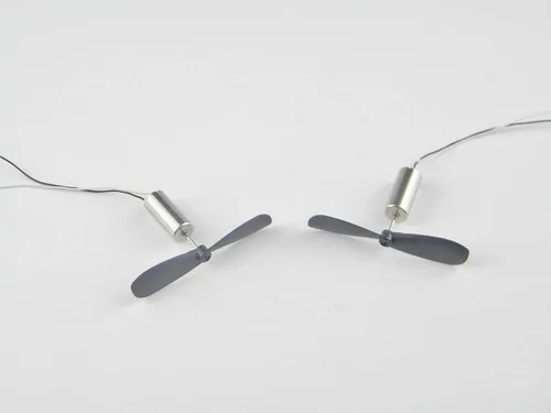 Vista 6 de CHANCS Motor de copa hueca con cable Micro Coreless Motor con pequeña hélice para RC Aviones Helicóptero Juguete 2PCS