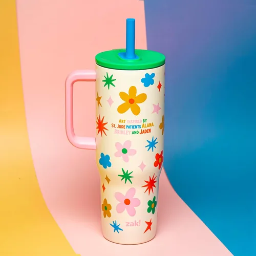 Vista 3 de Zak Designs Vaso aislado de 30 onzas que beneficia a St. Jude Never Stop