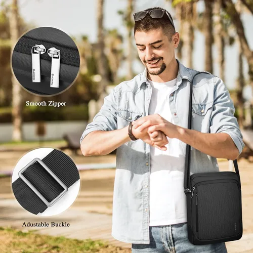 Vista 7 de BAIGIO Bolso bandolera bandolera para hombre Uno
