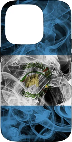 Vista 17 de Funda para iPhone 17 con diseño de bandera de Guatemala con estética ahumada
