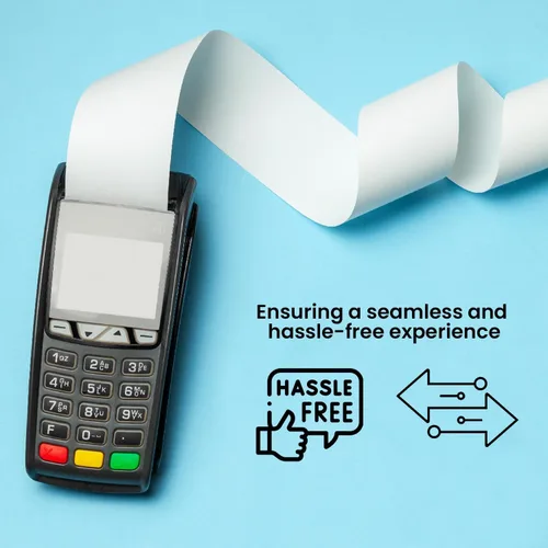 Vista 6 de BAM POS Papel térmico para recibos, sin BPA, rollos envueltos en encogimiento, compatible con Clover Mini, Mobile, First Data FD130, FD50, FD55