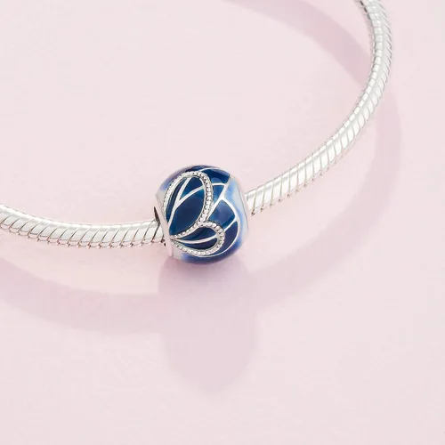 Vista 4 de PANDORA Joyería de mariposa azul con dije de plata de ley Metal Esmalte no aplica