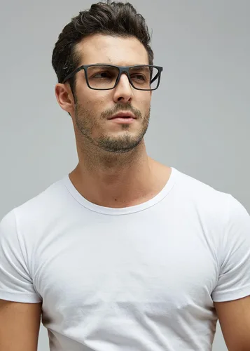 Vista 7 de GUDVUE Gafas de bloqueo de luz azul para hombre, gafas rectangulares ligeras