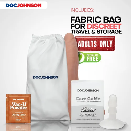 Vista 7 de Doc Johnson Signature Series Owen Gray - Consolador realista ULTRASKYN de 9 pulgadas con ventosa extraíble Vac-U-Lock, compatible con máquina F