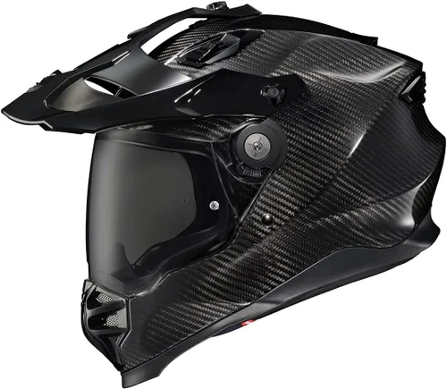Vista 4 de ScorpionEXO XT9000 - Casco integral de fibra de carbono para motocicleta de aventura con visera Pinlock Ready, bolsillos para altavoz listos