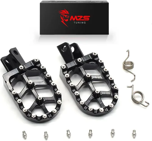 Vista 17 de MZS Estriberas eléctricas para motocross compatibles con X3 XXX MX3 MX4 MX5, estriberas Ebike MX más anchas reposapiés resto pedal CNC aluminio negro
