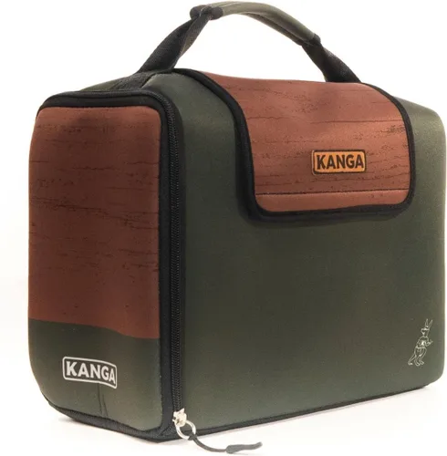 Vista 9 de Kanga Kanga Kase Mate - Bolsa térmica aislada - Bolsa térmica suave - Enfriador de bebidas para latas de cerveza y seltzer - Aislamiento y Woody