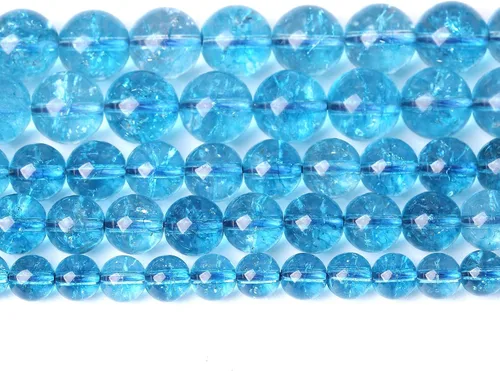Vista 35 de 4MM 86 piezas Cuentas sueltas de piedra natural de amazonita calcedonia para hacer joyería DIY Pulsera Collar 1 hebra