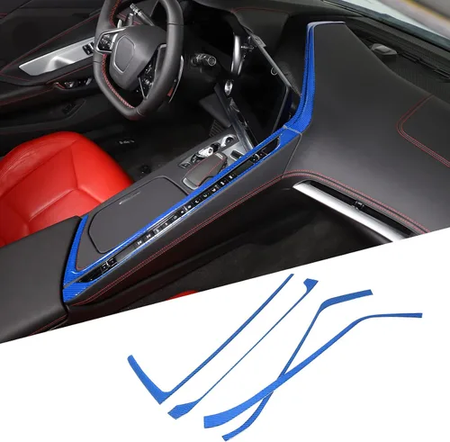 Vista 18 de TOYCIDFG Caja de almacenamiento para panel de palanca de cambios de consola central de automóvil, cubierta lateral para Chevrolet Corvette C8 Z06