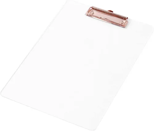 Vista 4 de Files Folder Acrylic File Clipboard Folder Writing Pad File Clipboard for Doctor Office Files Organizer (Color : Gold)