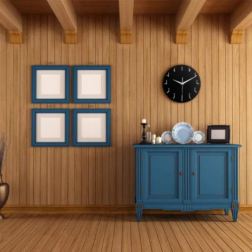 Vista 4 de The Geeky Days Reloj de pared moderno simple reloj redundante reloj redondo decorativo reloj de pared arte creativo decorativo silencioso reloj