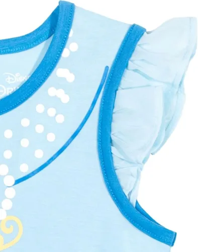 Vista 6 de Disney Princess Moana Frozen Ariel Cenicienta Tiana - Mameluco y falda para niñas pequeñas a niños grandes