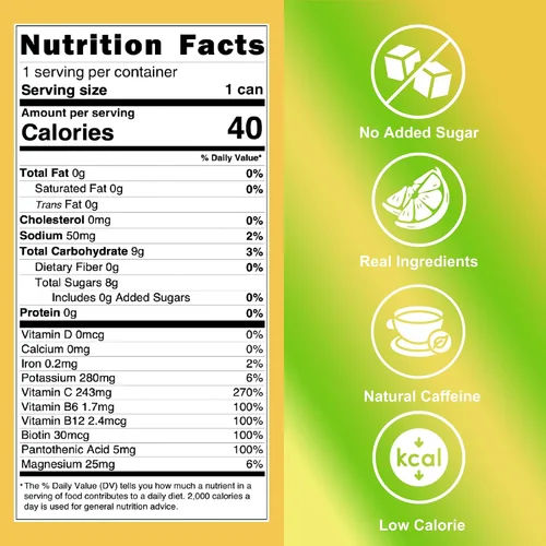 Vista 2 de LivReal Clean Energy Drink – Té Verde Orgánico Cafeína 125mg + L-Teanina 100mg – Fruta Real, Sin Edulcorantes ni Saborizantes – Vitamina C