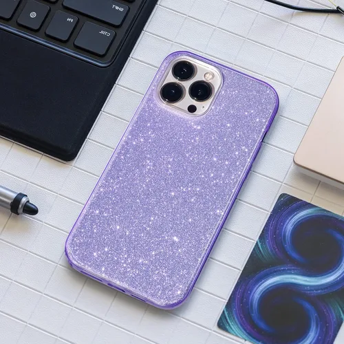 Vista 6 de MATEPROX Compatible con iPhone 13 Pro, funda protectora brillante para niñas y mujeres, para iPhone 13 Pro de 6.1 pulgadas 2021 (morado)