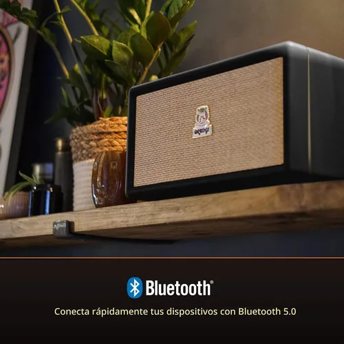 Vista 3 de Orange Box L - Altavoz Bluetooth portátil de sonido de audio de estudio, rango de 15M, potencia RMS de 50 W, batería de larga duración, conectividad