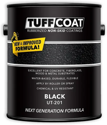 Vista 21 de TUFF Coat UT-100 revestimiento antiderrapante, 1 galón Blanco