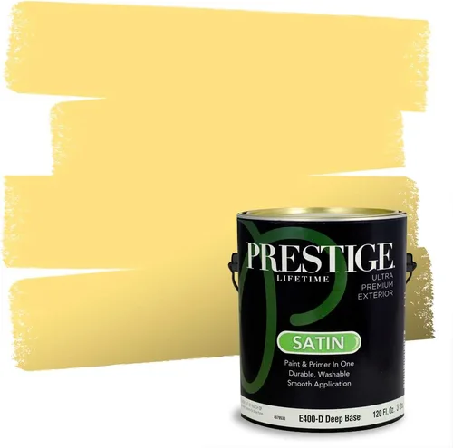 Vista 39 de PRESTIGE Pinturas de pintura exterior e imprimación en uno, 1 galón, plano, combinación comparable de Benjamin Moore* Pila de heno
