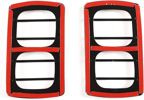 Vista 7 de YIWANG Cubierta de luz trasera negra inoxidable para Land Rover Defender 90 110 2020-2022 (estilo B)