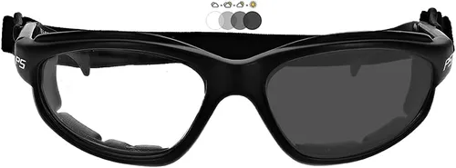 Vista 4 de Gafas de seguridad de transición que incluyen junta de espuma y correa para convertir en gafas