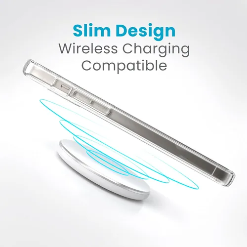 Vista 5 de Speck Funda transparente para iPhone 15 Plus, delgada, protección contra caídas, para iPhone 15 Plus y iPhone 14 Plus, resistente a los arañazos,