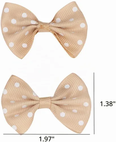 Vista 2 de 100 cintas de grogrén para manualidades, pinzas para el cabello para niños, accesorios para el cabello (multicolor, 1.97 pulgadas)