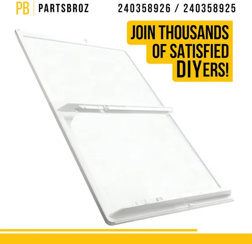 Vista 5 de PartsBroz 240358926 240358925 Estante seguro contra derrames – Compatible con Frigidaire Kenmore refrigerador – Reemplaza AP4527268 241730402