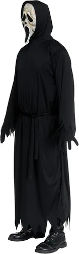 Vista 4 de Fun World Disfraz de Ghost Face para adultos, talla única, NegroBlanco