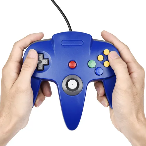 Vista 6 de iNNEXT 2 Pack N64 Controller, Classic Wired N64 64-bit Gamepad Joystick for Ultra 64 Video Game Console