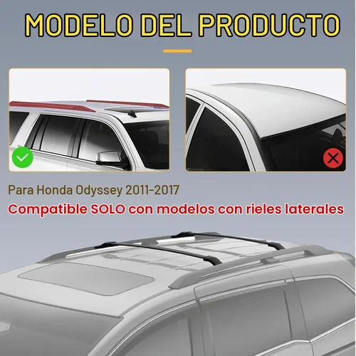 Vista 3 de OCPTY - Barra transversal para Honda Odyssey 2011-2017