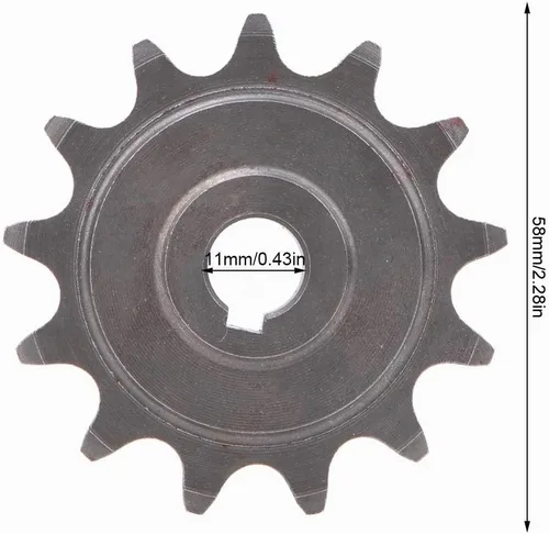 Vista 5 de Piñones y engranajes de metal, Universal 13 dientes engranaje piñón de embrague piñón de transmisión de engranajes de aleación de aluminio rueda