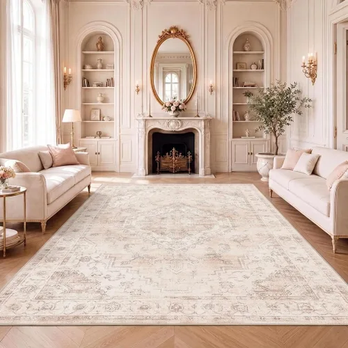 Vista 25 de Garvee Alfombra vintage Beige