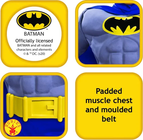 Vista 3 de Rubie's Batman Deluxe Muscle Chest Child's Costume