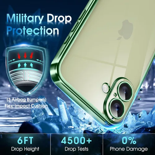 Vista 891 de Supdeal Funda cristalina transparente para iPhone 11, [No se amarillea] [Protección de la cámara] [Probado contra caídas de grado militar] Funda