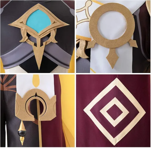 Vista 5 de Disfraz de cosplay Genshin Impact Traveler etéreo Cosplay Disfraz de Halloween Trajes