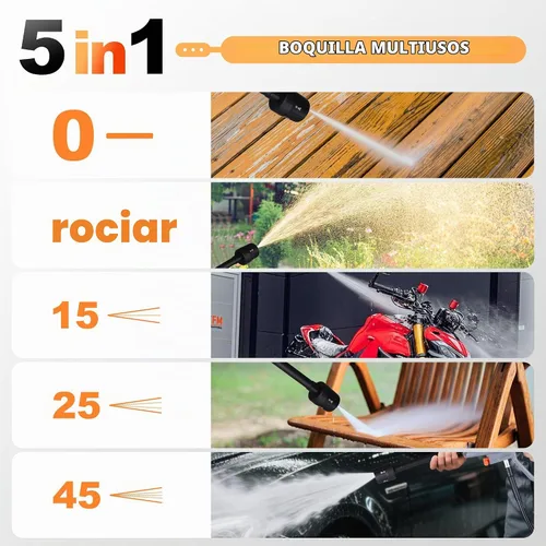 Vista 6 de Lavadora inalámbrica con manguera de 16 pies