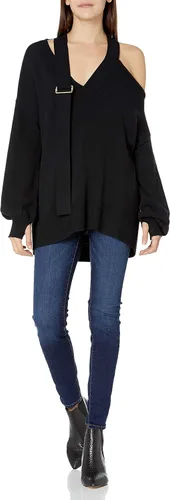 Vista 4 de The Drop Suéter holgado lucyswhims con cuello en V para mujer