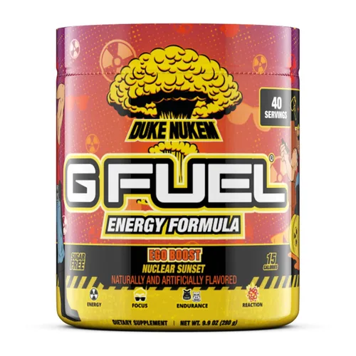 Vista 12 de G Fuel Sonic - Polvo de bebida energética preentrenamiento, mezcla de cafeína para juegos, sin azúcar, aminoácidos para el enfoque, vitaminas +