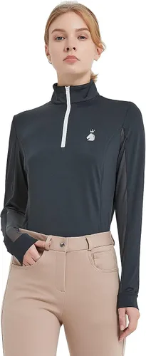 Vista 3 de HR Farm - Camisa de manga larga Ice Feel de secado rápido para mujer