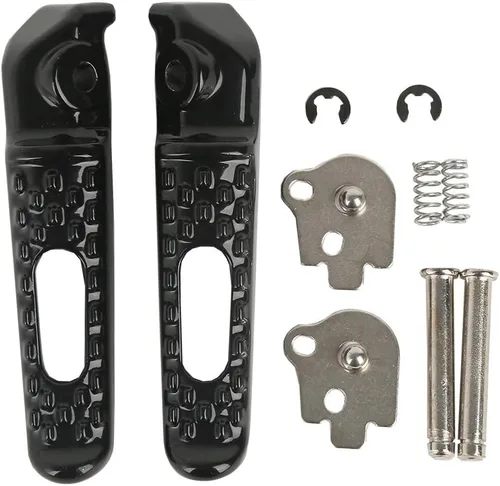 Vista 6 de TCT-MOTORPARTS Reposapiés de pasajero negro para conductor, soporte para reposapiés para CBR1000RR 2004-2016 CBR600RR 2003-2025
