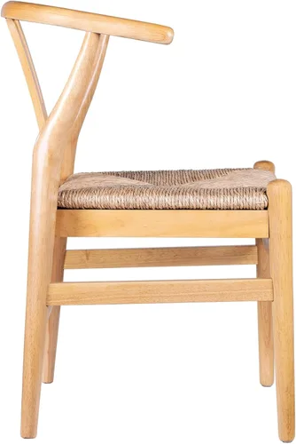 Vista 7 de Boraam Sillas de comedor Wishbone - Juego de 2 - Acabado natural