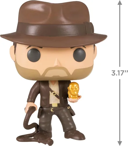 Vista 4 de Adorno coleccionable de Hallmark Indiana Jones Funko POP! para Navidad