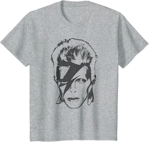 Vista 11 de David Bowie - Camiseta Lightning, Gris Asfalto