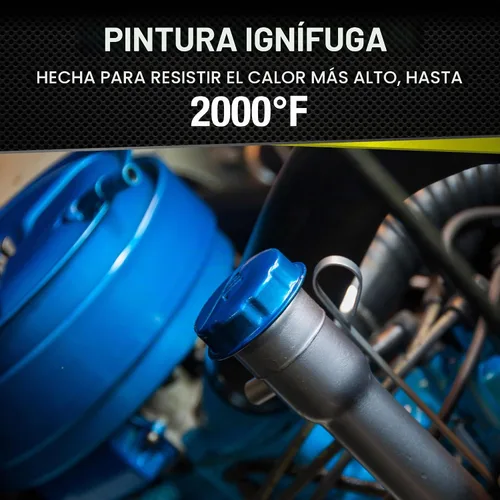 Vista 4 de Lata de pintura a prueba de llamas VHT, 11 oz, Negro