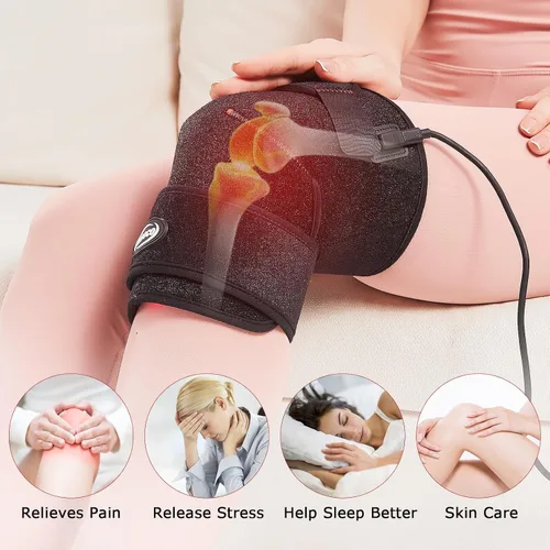 Vista 5 de AOBOCO Envoltura de terapia de luz roja para rodilla, 76 unidades, 660 nm y 152 unidades, 850 nm, almohadilla para dispositivo de terapia infrarroja