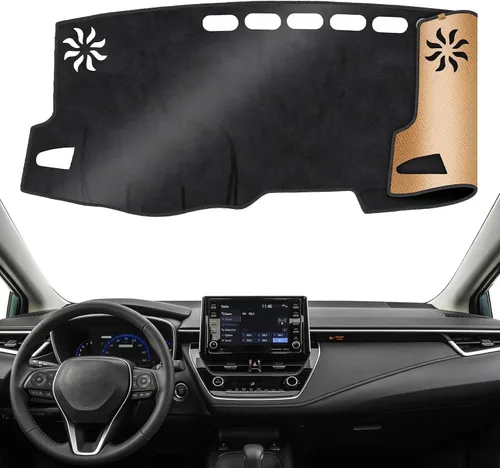 Vista 16 de TUCAREST Funda para salpicadero Compatible con Ch-Evy Silverado 1500/2500 HD/ 3500 HD 2019 2020 2021 2022 2023, GM-C Sierra 1500/2500 HD/ 3500 HD